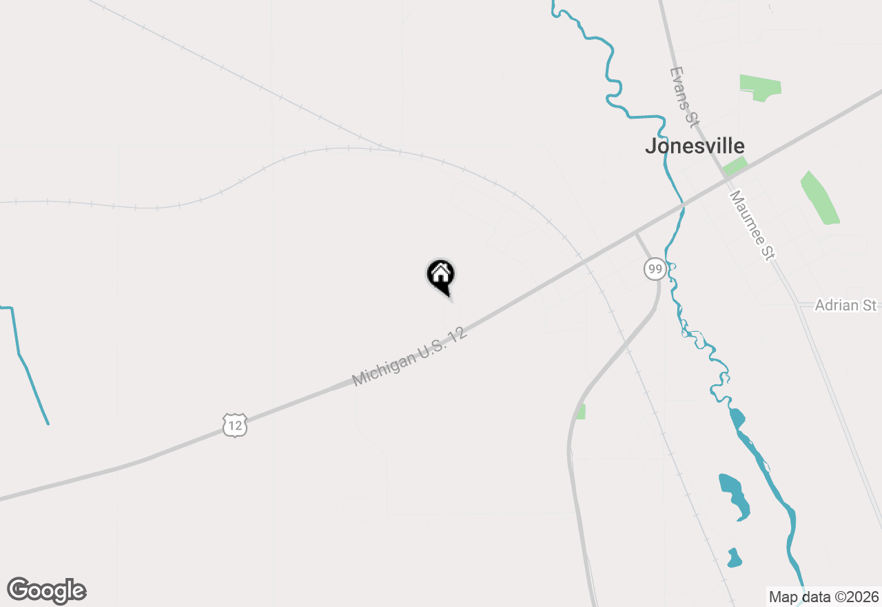 Map of 605 Cedar Court, Jonesville, MI 49250
