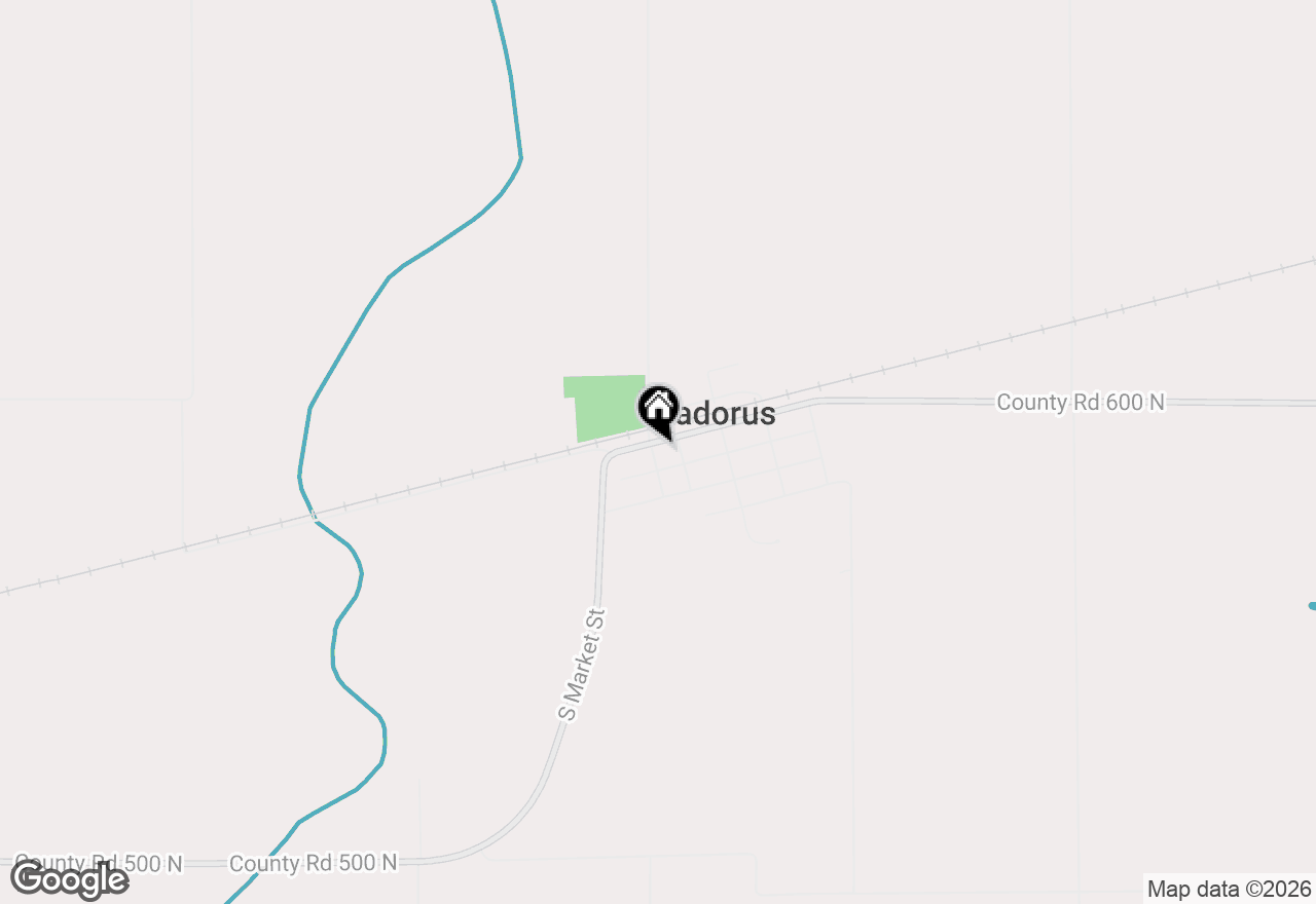 Map of 100 S West Street, Sadorus, IL 61872