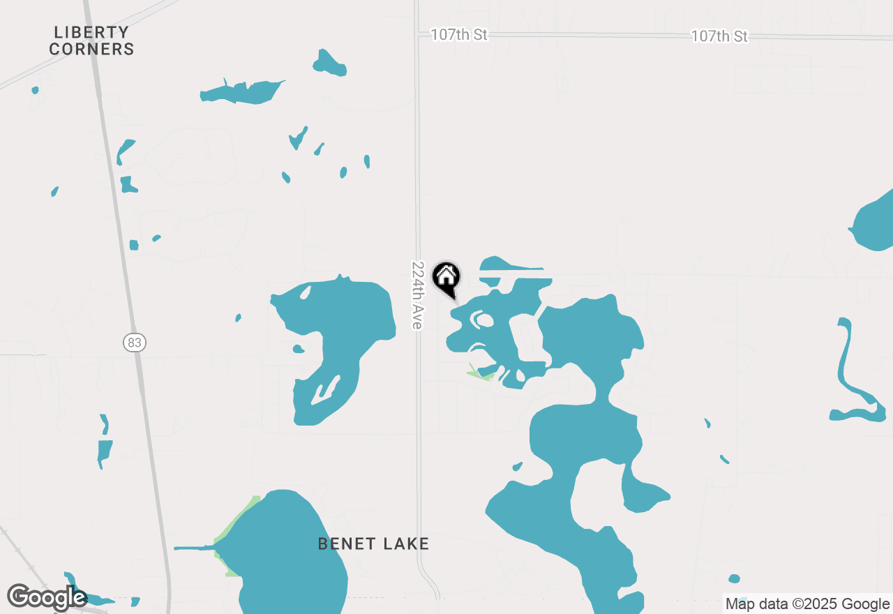 Map of 22223 117th St, Bristol, WI 53104
