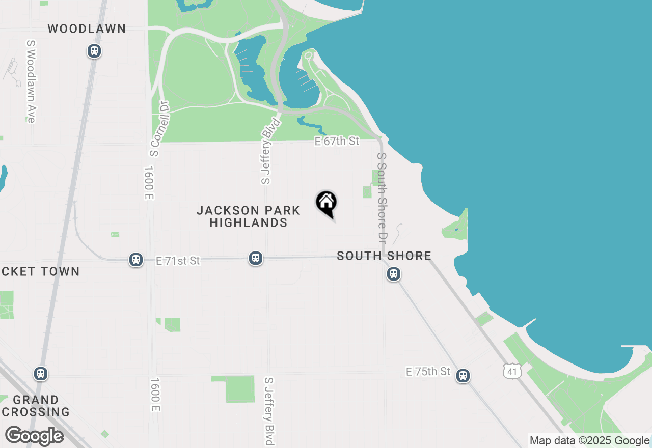 Map of 6949 S Paxton Avenue #3A, Chicago, IL 60649