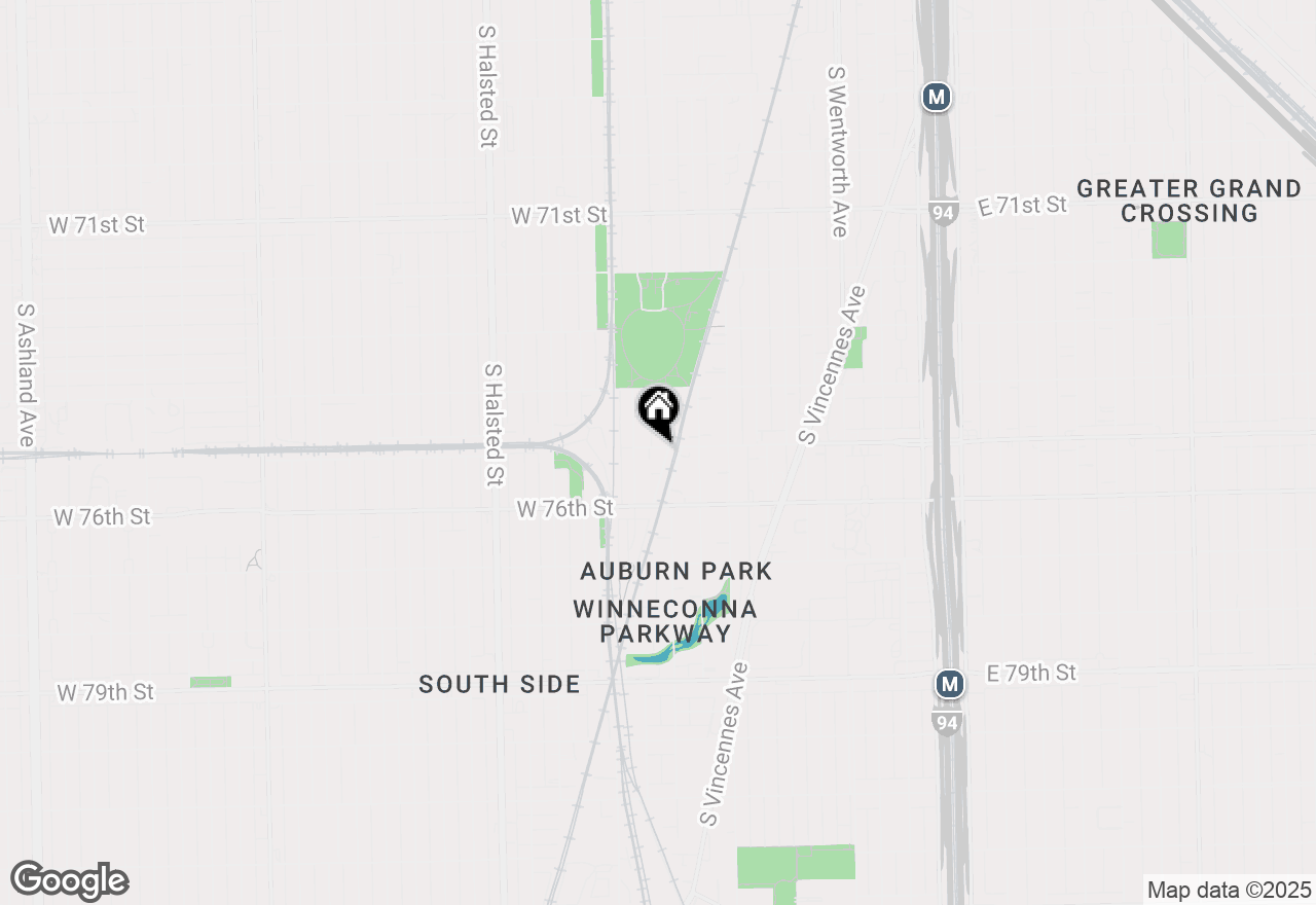 Map of 517 W 75th Street, Chicago, IL 60620