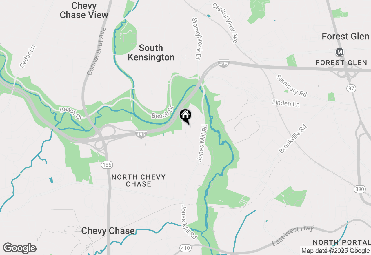 Map of 9124 Le Velle Drive, Chevy Chase, MD 20815