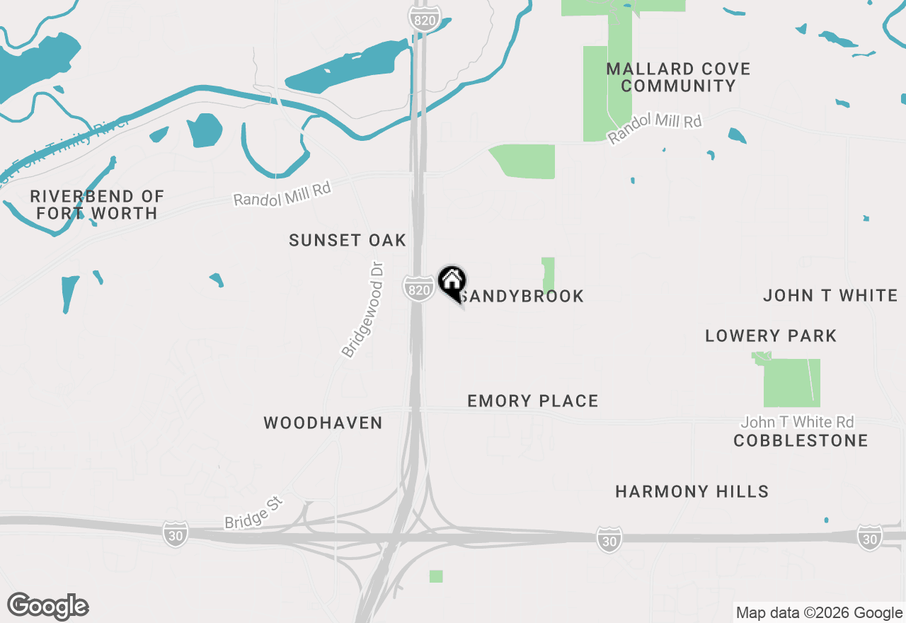 Map of 6900 Sandstone Court, Fort Worth, TX 76120