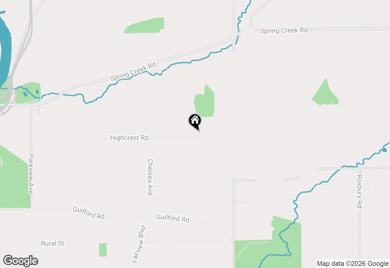 Map of 4010 Highcrest Road, Rockford, IL 61107