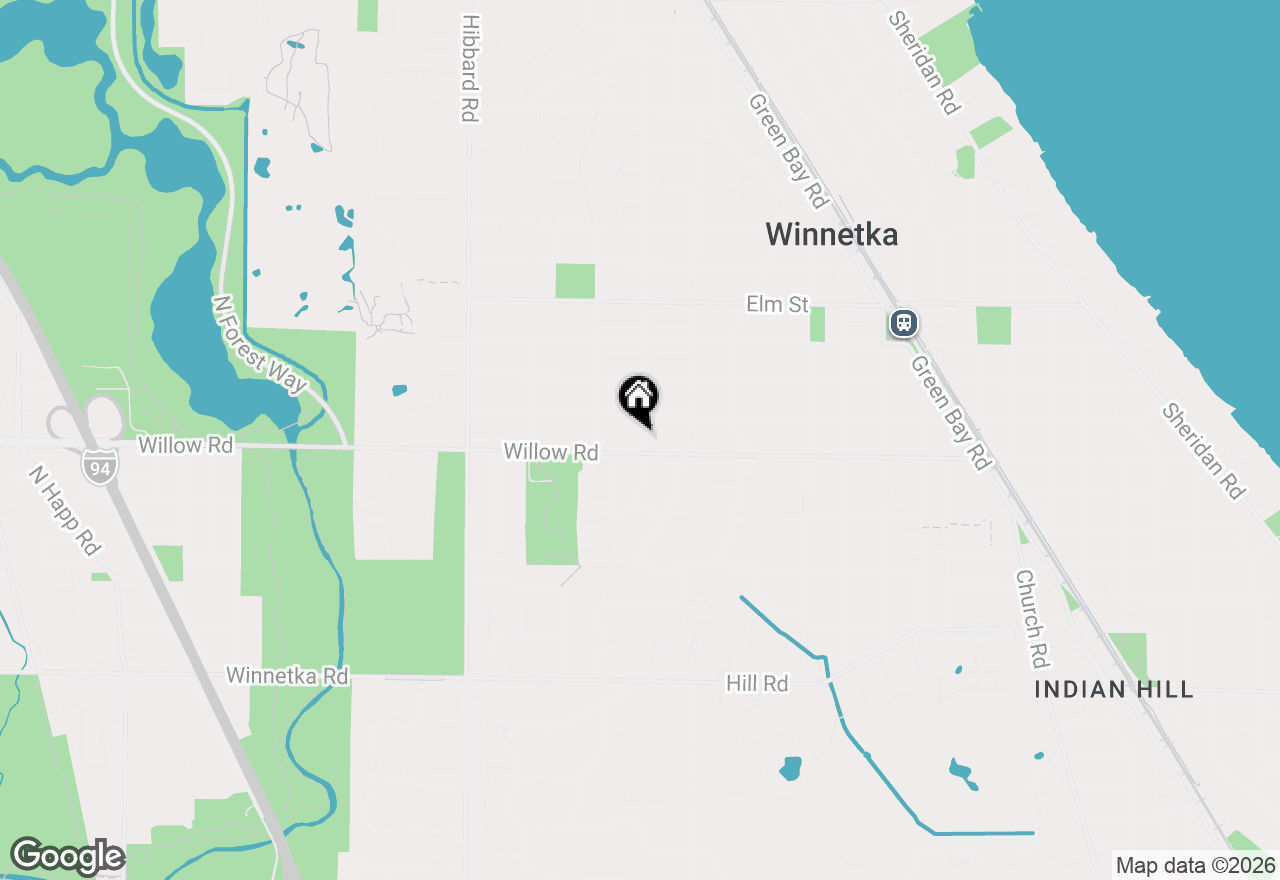 Map of 376 Rosewood Avenue, Winnetka, IL 60093