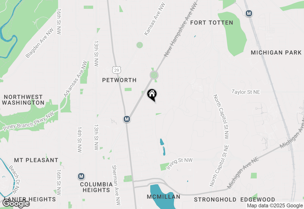 Map of 521 Randolph Street Nw, Washington, DC 20011