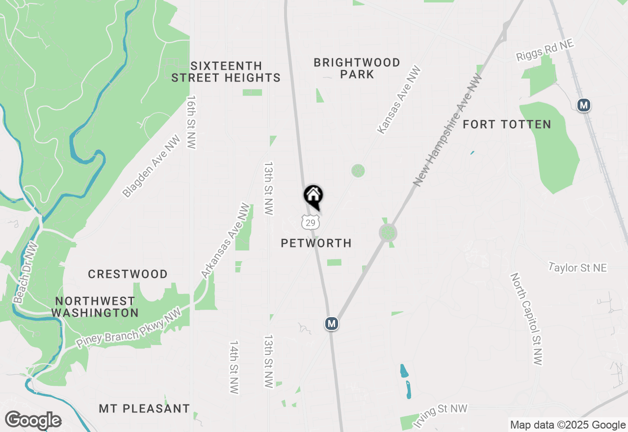 Map of 909 Webster Street Nw #1, Washington, DC 20011