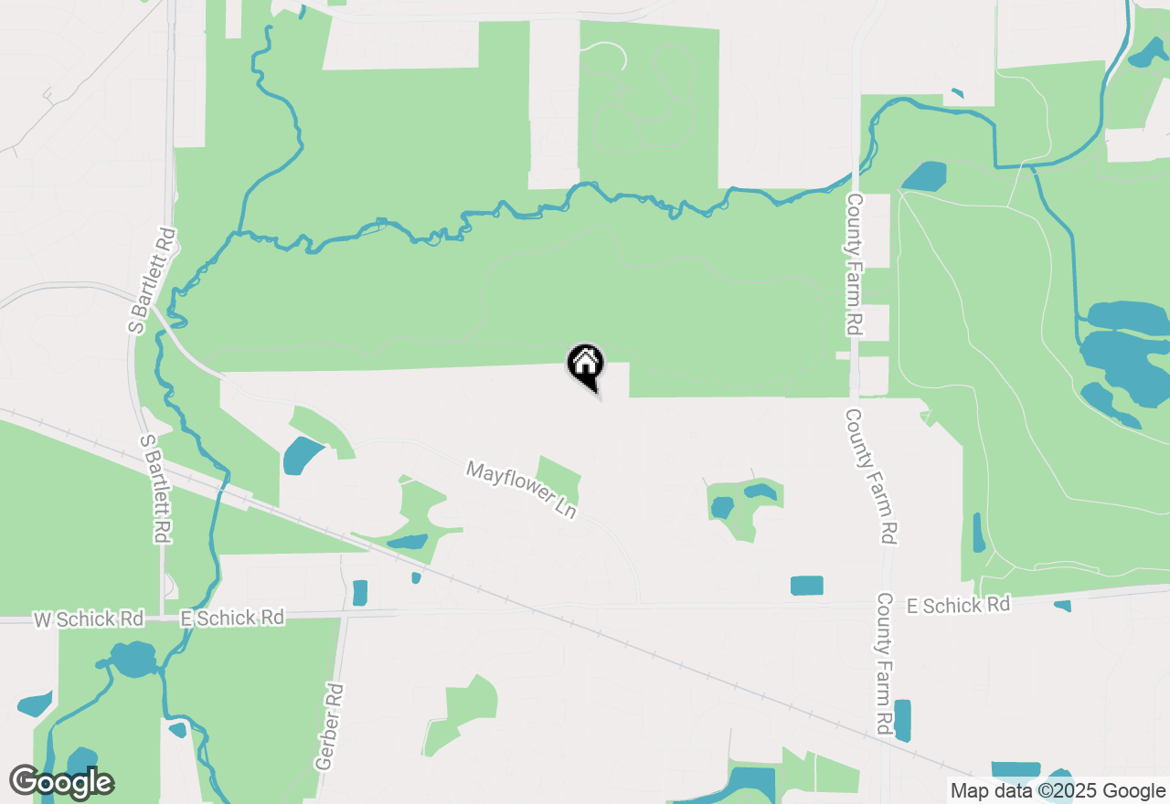 Map of 1375 Beacon Lane, Bartlett, IL 60103