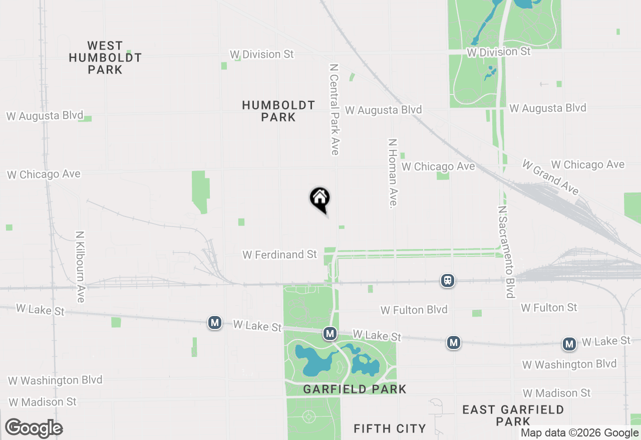 Map of 608 N Monticello Avenue, Chicago, IL 60624