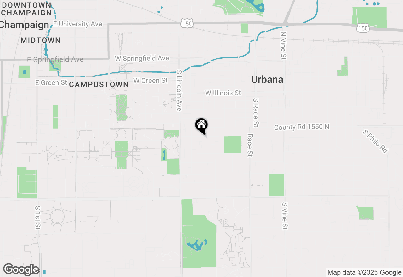 Map of 707 W Iowa Street, Urbana, IL 61801