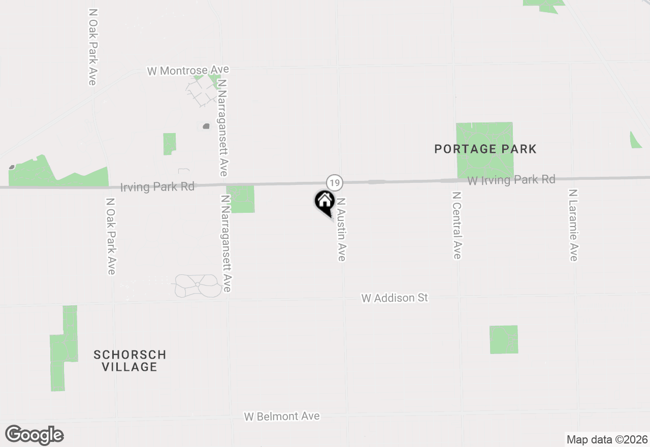 Map of 6034 W Berenice Avenue, Chicago, IL 60634