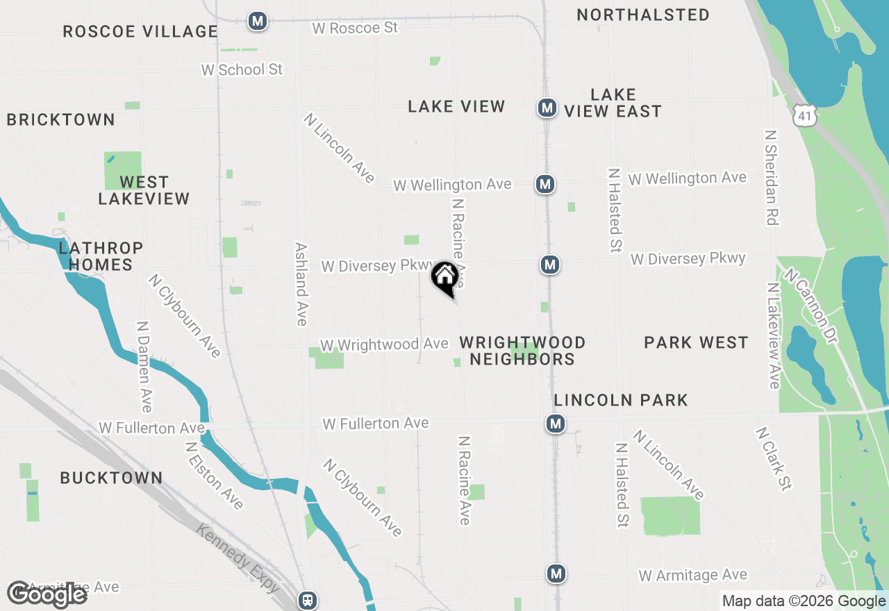 Map of 2659 N Magnolia Avenue, Chicago, IL 60614