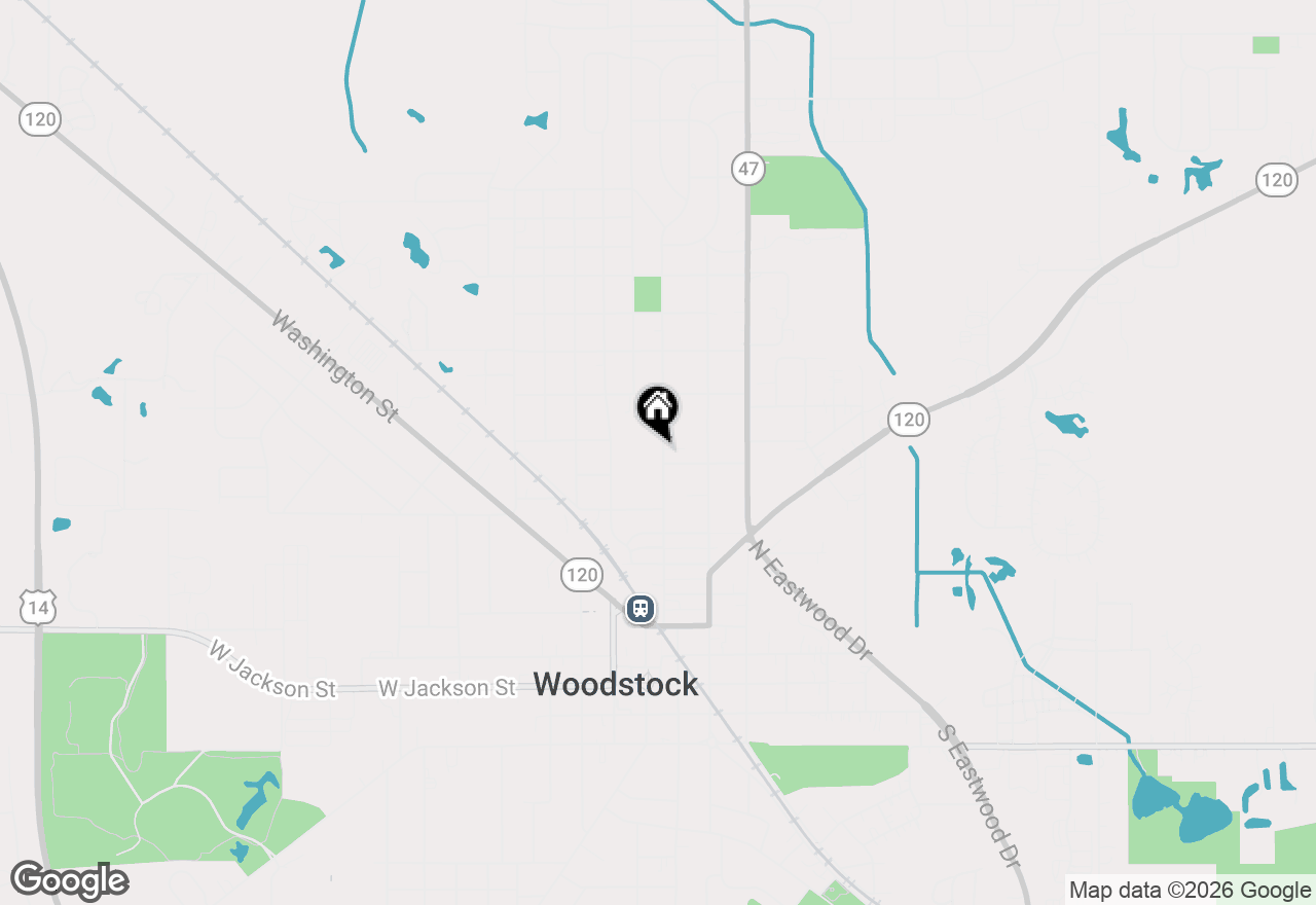 Map of 805 Clay Street, Woodstock, IL 60098