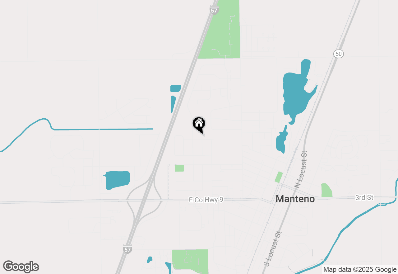 Map of 631 Holtz Street, Manteno, IL 60950