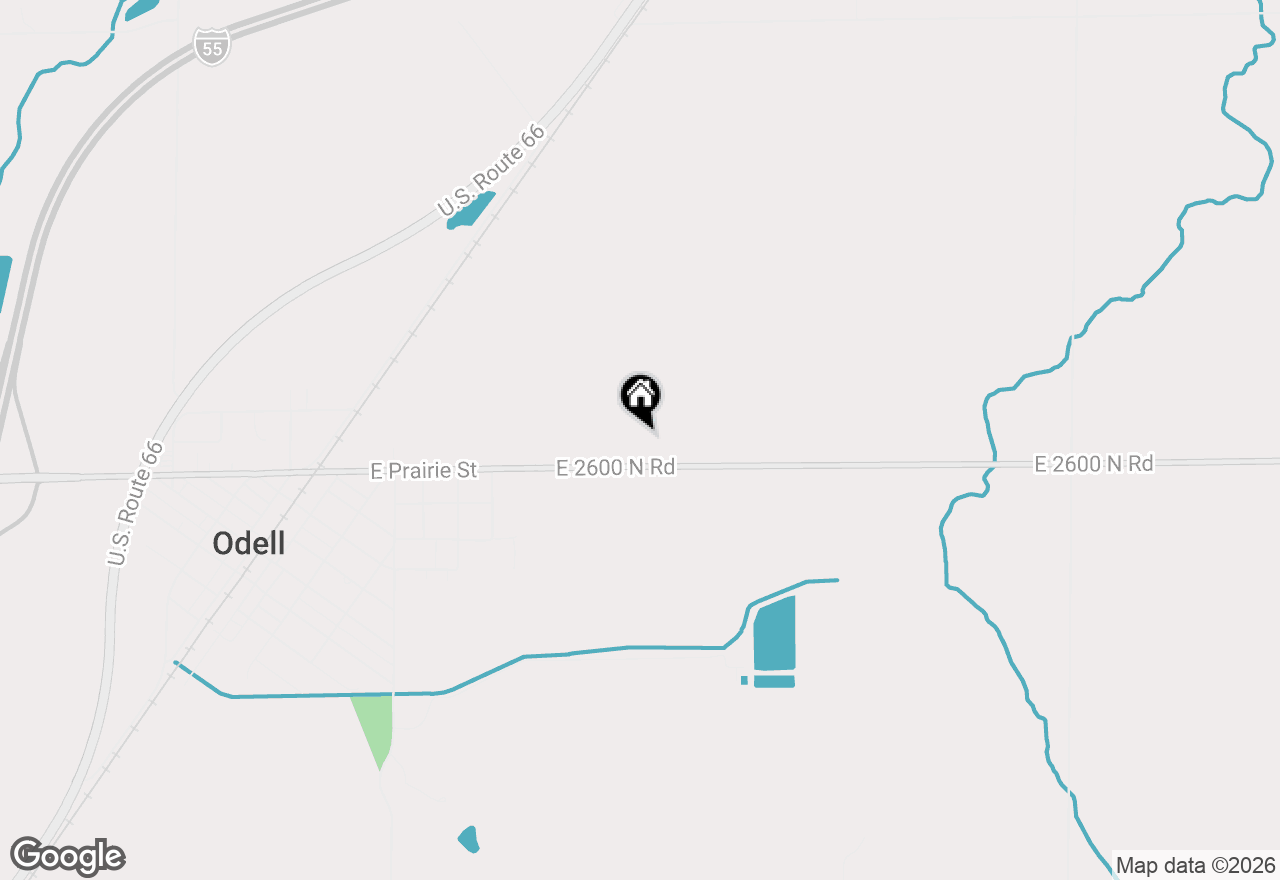 Map of 22037 E 2600 N Road, Odell, IL 60460