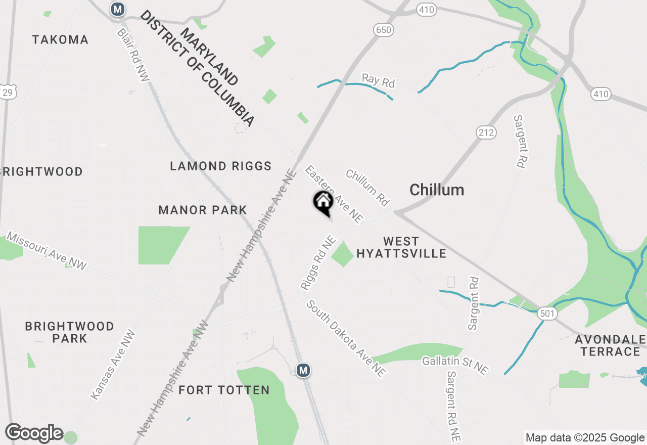 Map of 420 Oglethorpe Street Ne, Washington, DC 20011