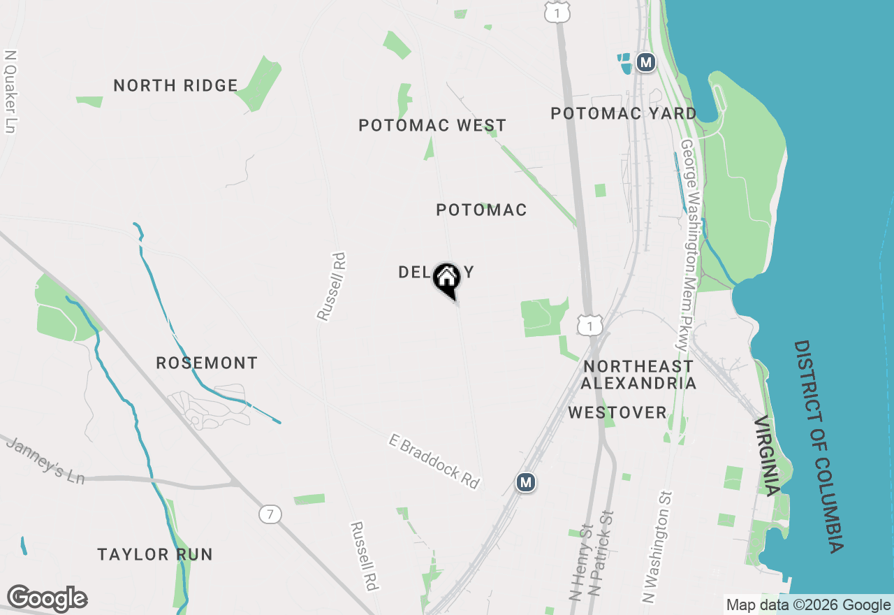 Map of 1712 Mt Vernon Avenue #D, Alexandria, VA 22301