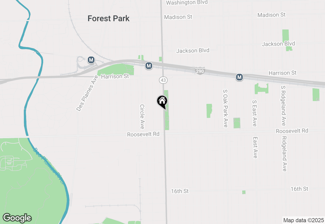 Map of 1027 Harlem Avenue, Forest Park, IL 60130