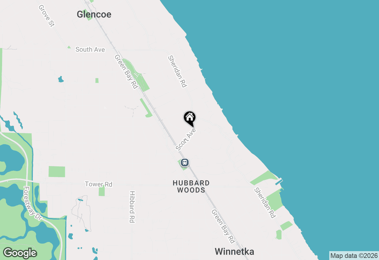 Map of (Address confidential), Winnetka, Illinois 60093