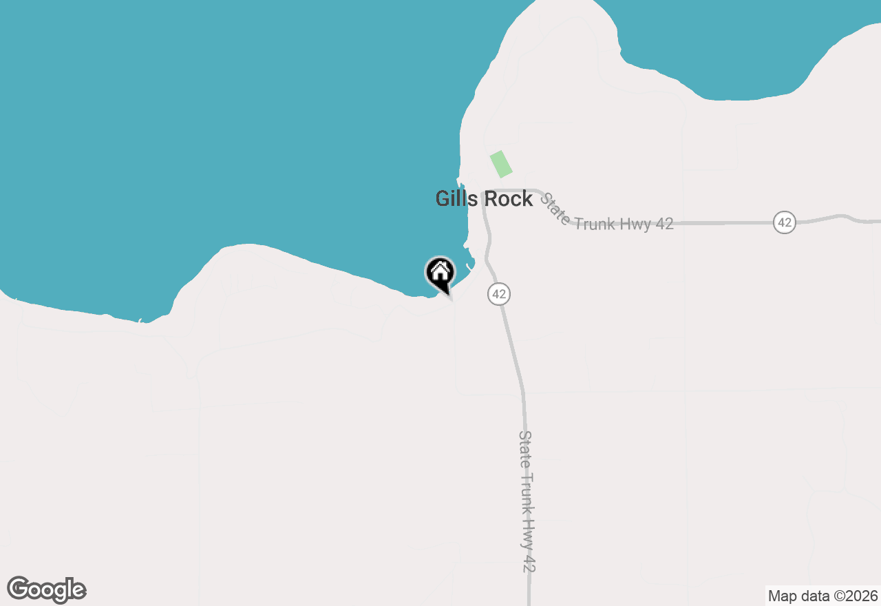 Map of 932 Cottage Rd, Ellison Bay, WI 54210