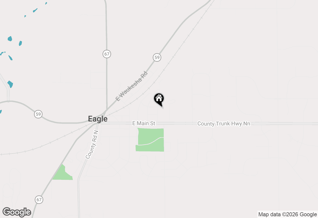 Map of 222 East Ave, Eagle, WI 53119
