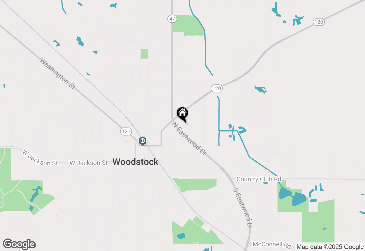 Map of (Address confidential), Woodstock, Illinois 60098