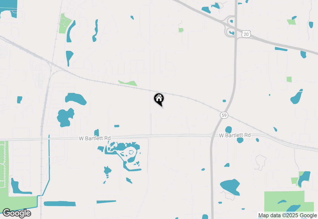 Map of 1384 Wild Tulip Circle, Bartlett, IL 60103