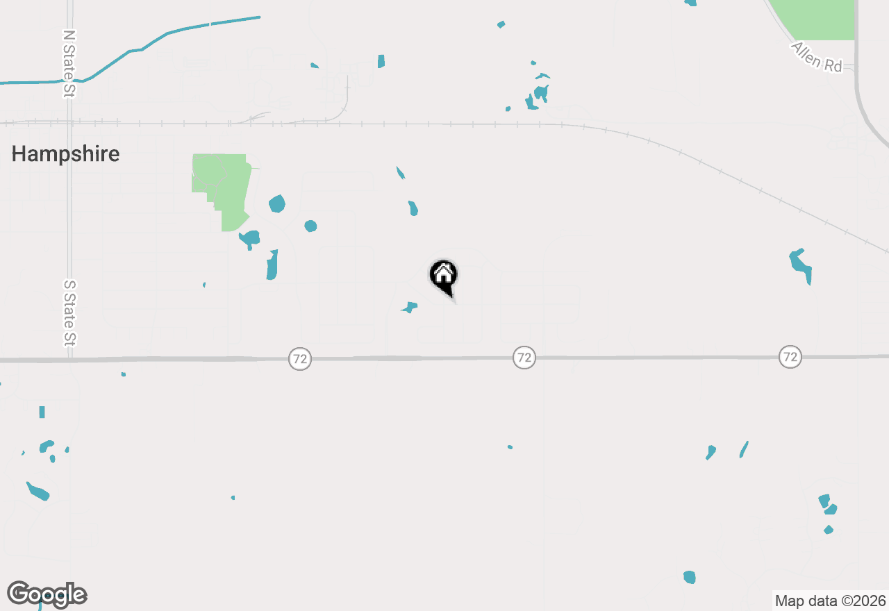 Map of 628 Florence Street, Hampshire, IL 60140