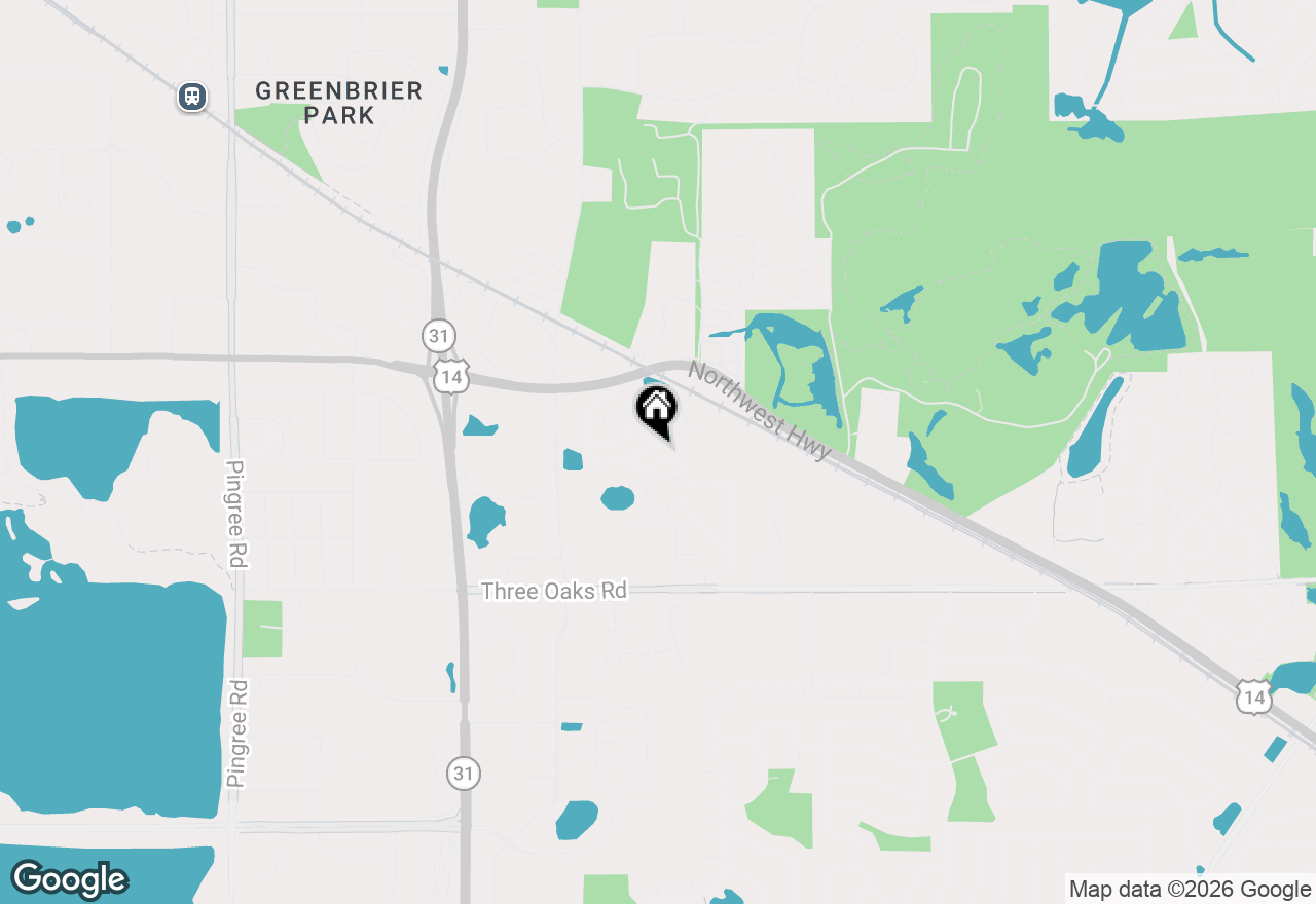 Map of 600 Hillcrest Lane, Crystal Lake, IL 60014