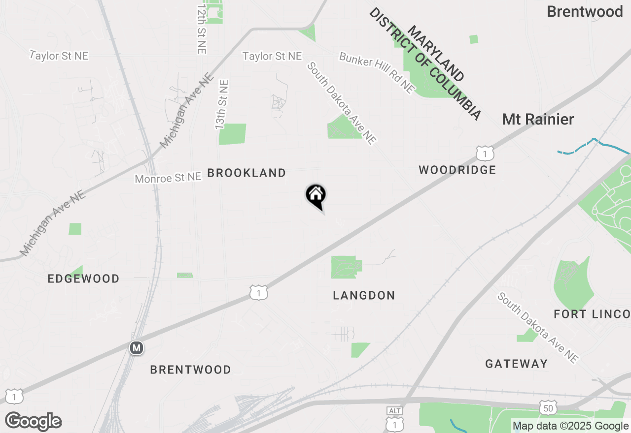 Map of 1715 Jackson Street Ne, Washington, DC 20018