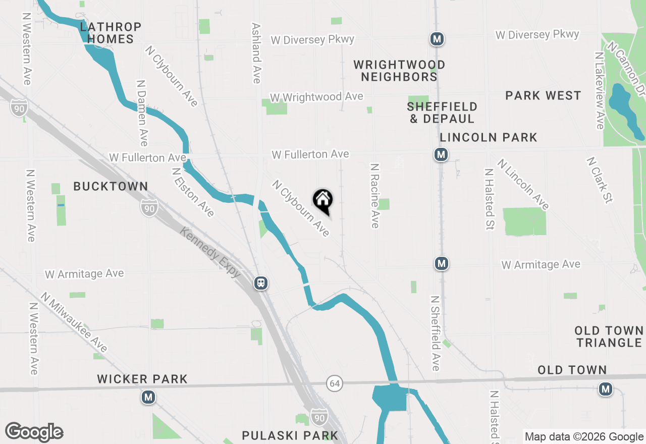 Map of 2133 N Southport Avenue #3, Chicago, IL 60614