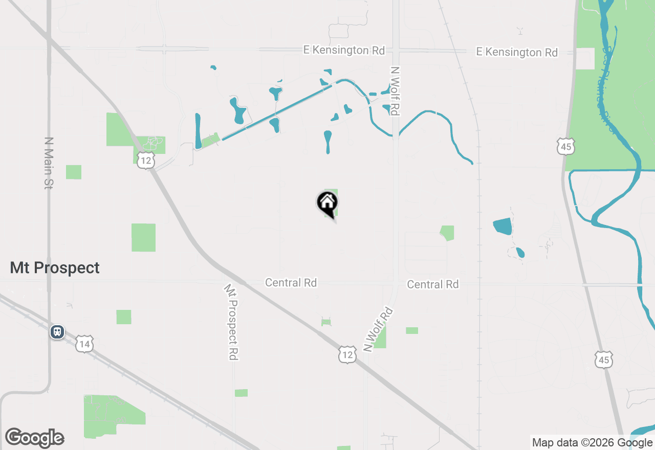Map of 130 N Horner Lane, Mount Prospect, IL 60056