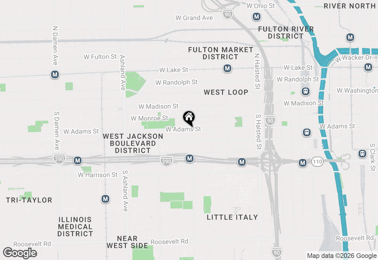 Map of 1201 W Adams Street #902, Chicago, IL 60607