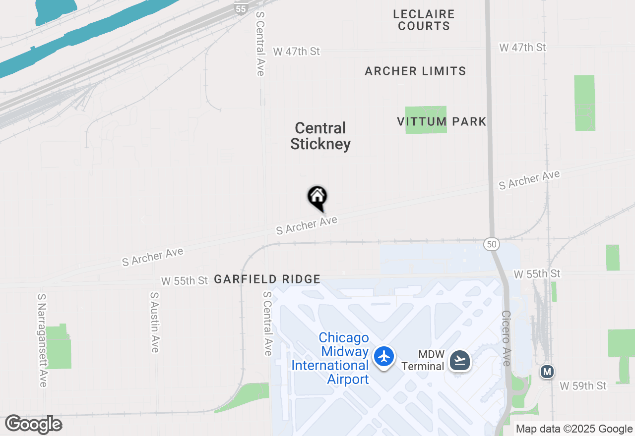 Map of 5784 S Archer Avenue, Chicago, IL 60638