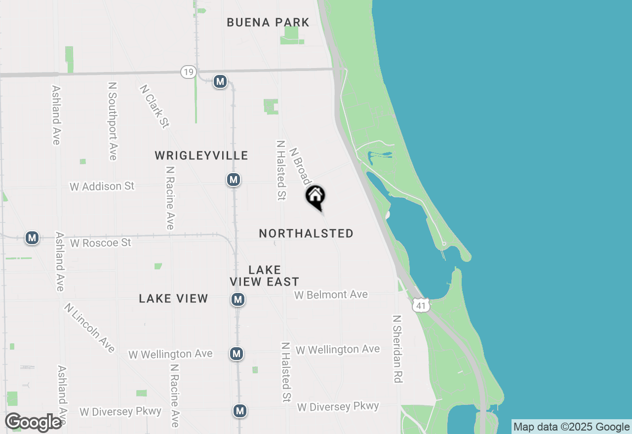 Map of 3478 N Broadway Street #408, Chicago, IL 60657