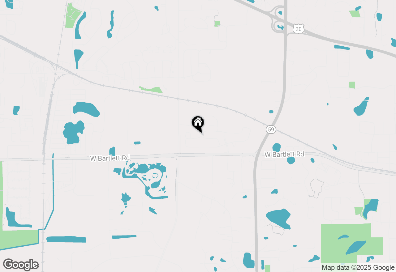 Map of 1310 Wake Robin Lane, Bartlett, IL 60103