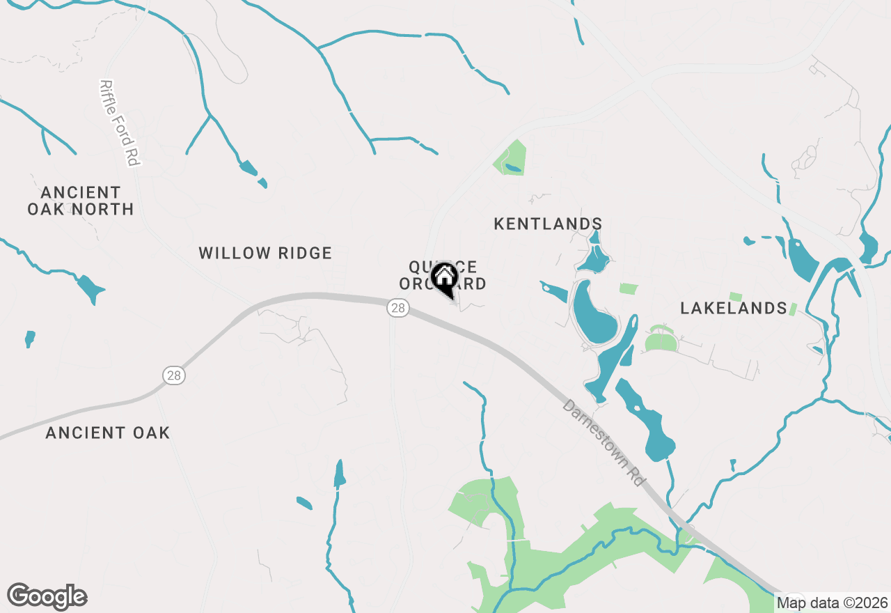 Map of 16 Orchard Drive, Gaithersburg, MD 20878