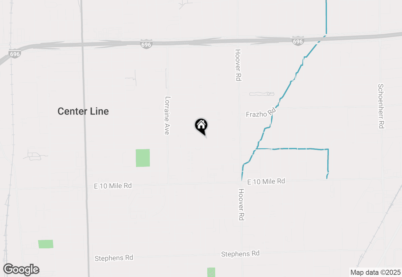 Map of 25459 Burg Street, Warren, MI 48089