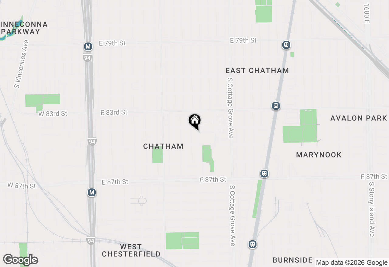 Map of 8416 S Saint Lawrence Avenue, Chicago, IL 60619