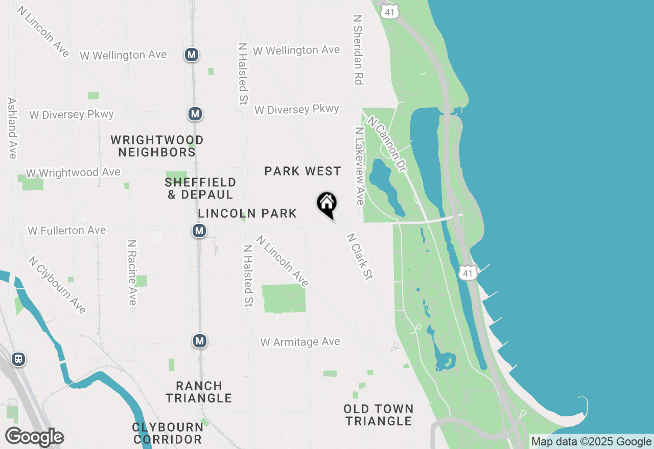Map of 511-519 W Fullerton Parkway, Chicago, IL 60614
