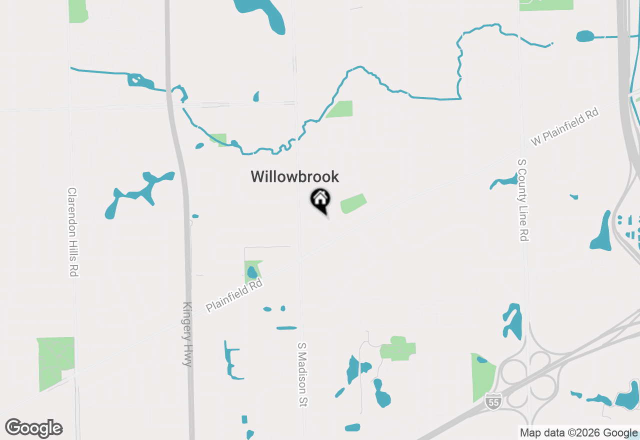 Map of 412 Stratford Lane, Willowbrook, IL 60527