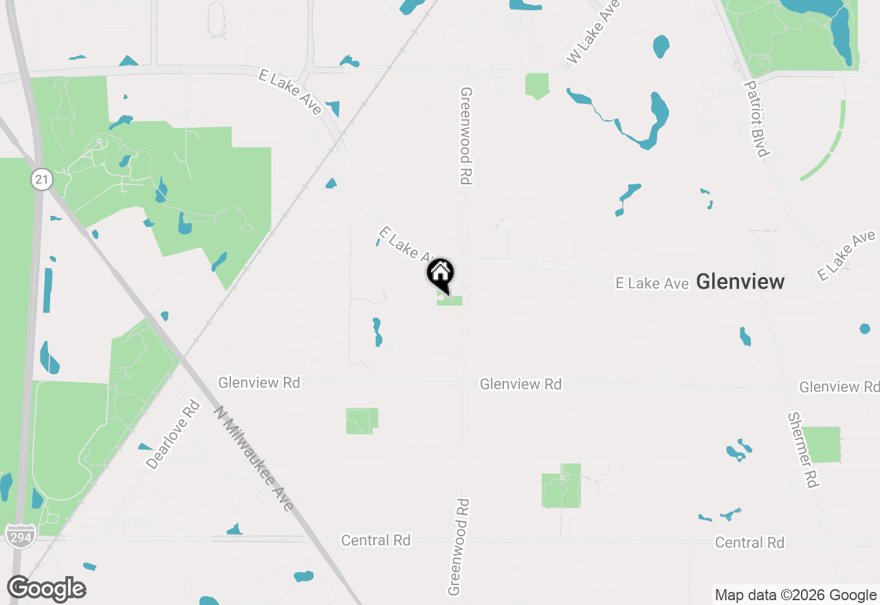 Map of 1201 Manzella Lane, Glenview, IL 60025