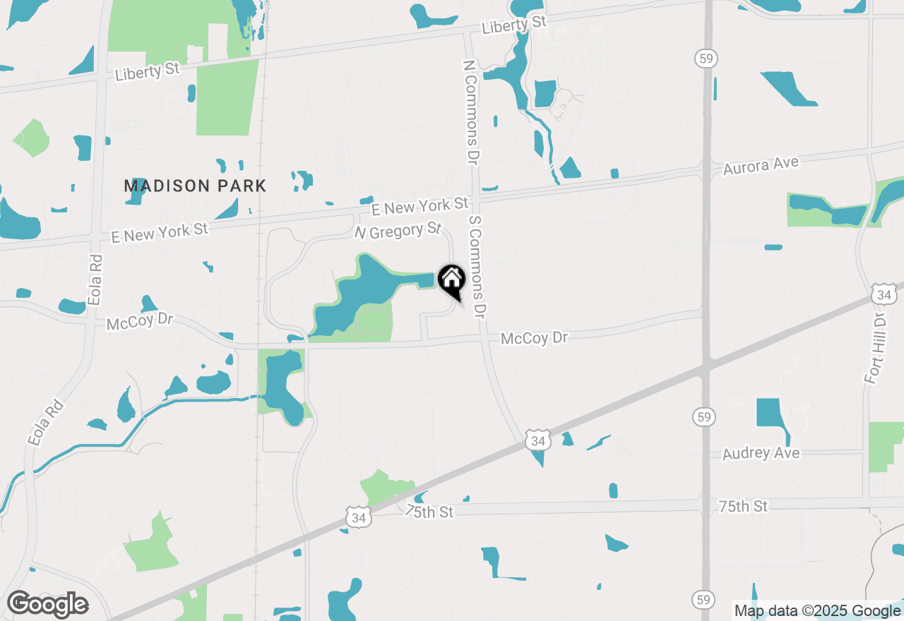 Map of 197 Gregory Street #13, Aurora, IL 60504