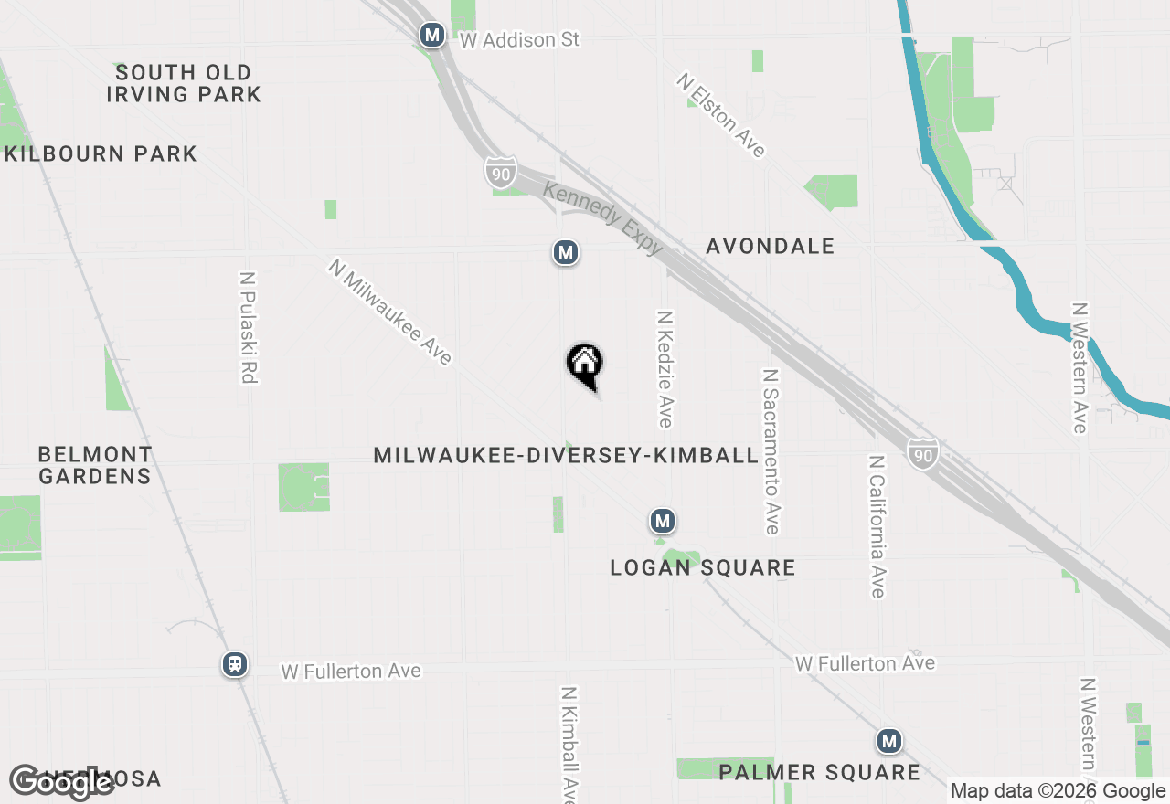 Map of 2862 N Woodard Street, Chicago, IL 60618