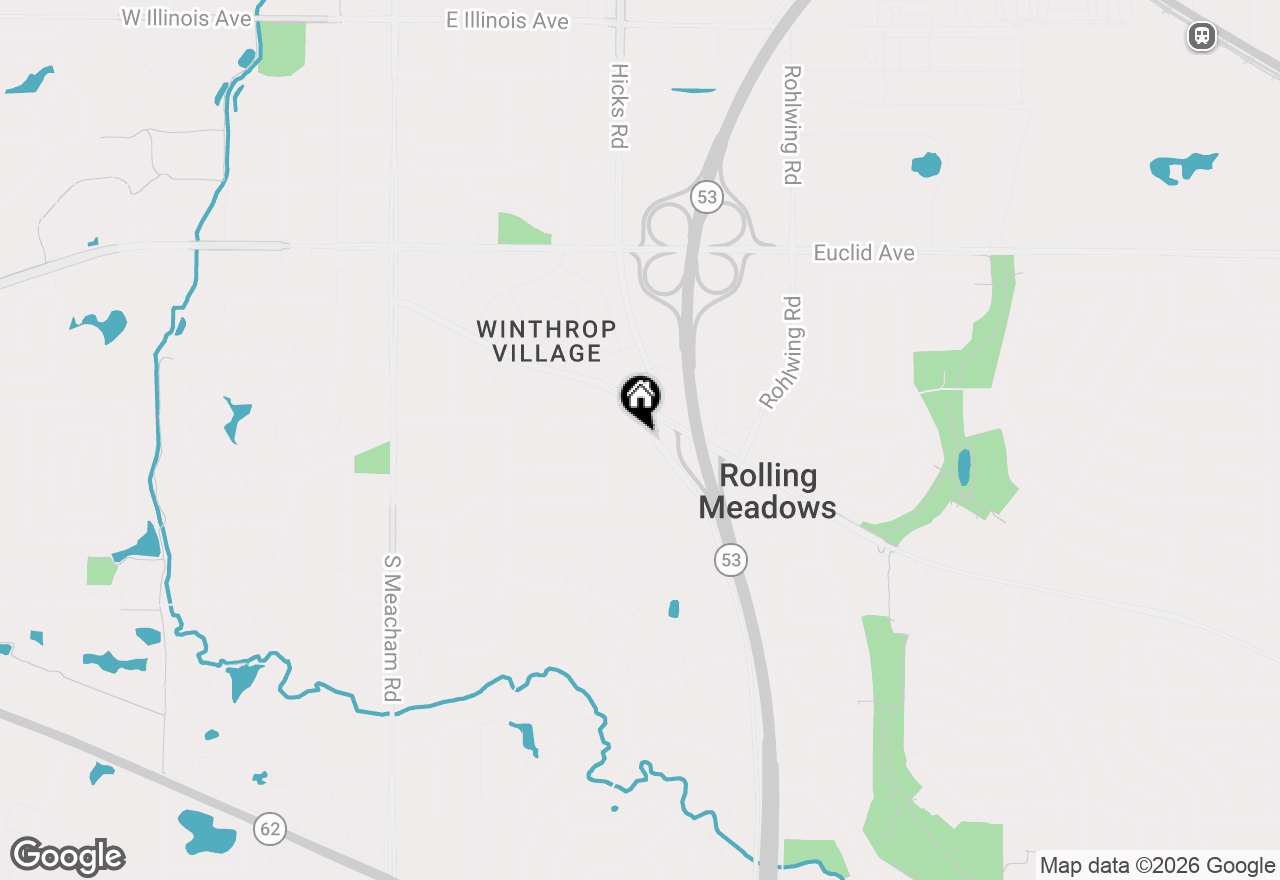 Map of 2600 Brookwood Way Drive #206A, Rolling Meadows, IL 60008