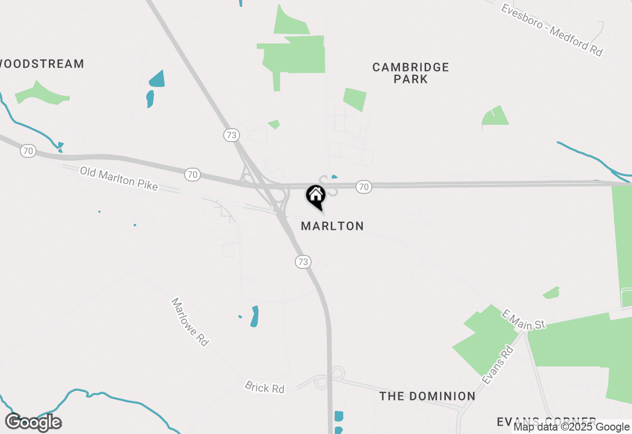 Map of 16 W Main Street, Marlton, NJ 08053