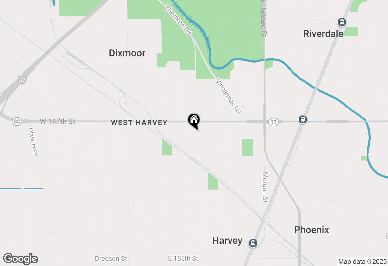 Map of 14732 Loomis Avenue, Harvey, IL 60426