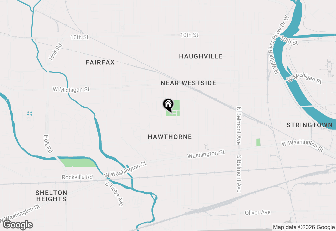 Map of 2938 W New York Street, Indianapolis, IN 46222