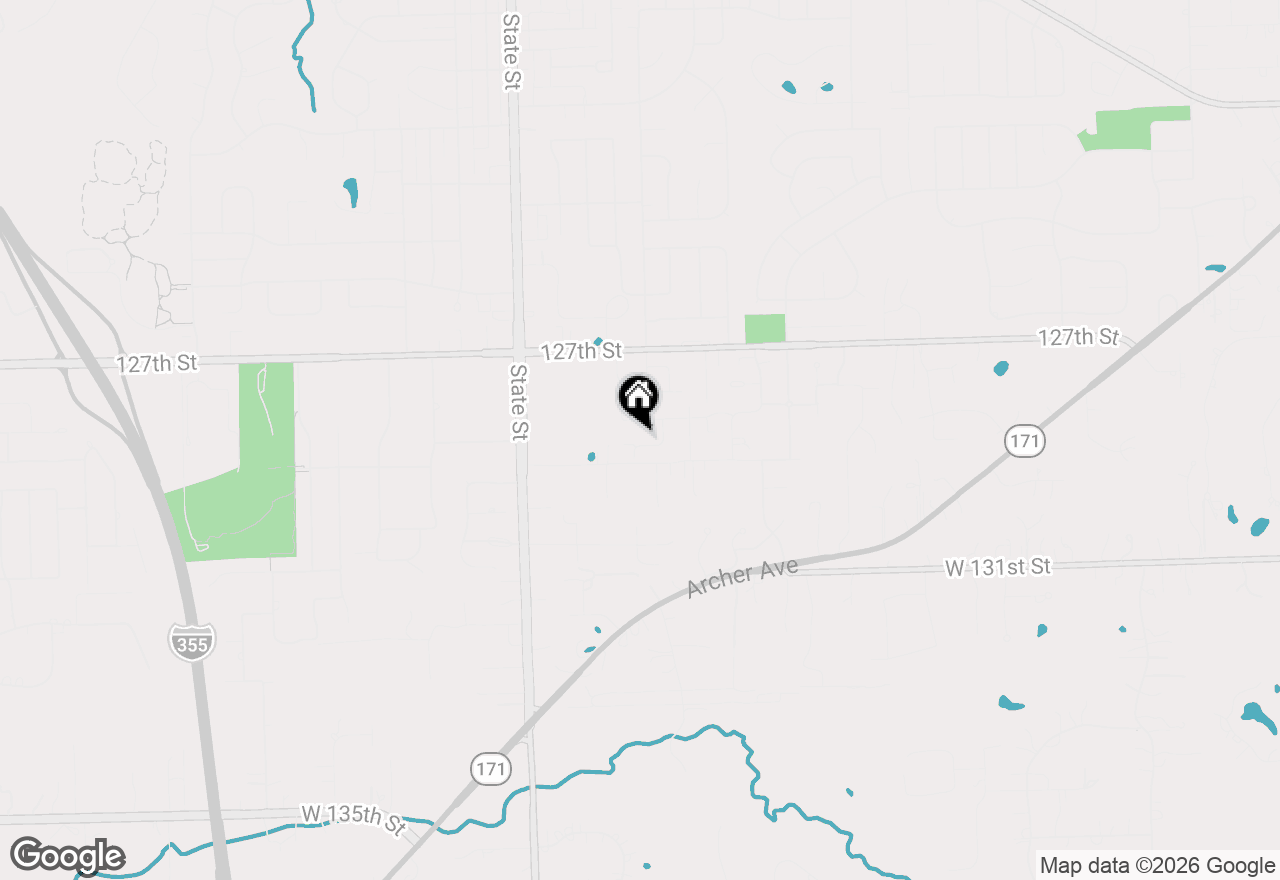 Map of 1415 Notting Hill Drive, Lemont, IL 60439