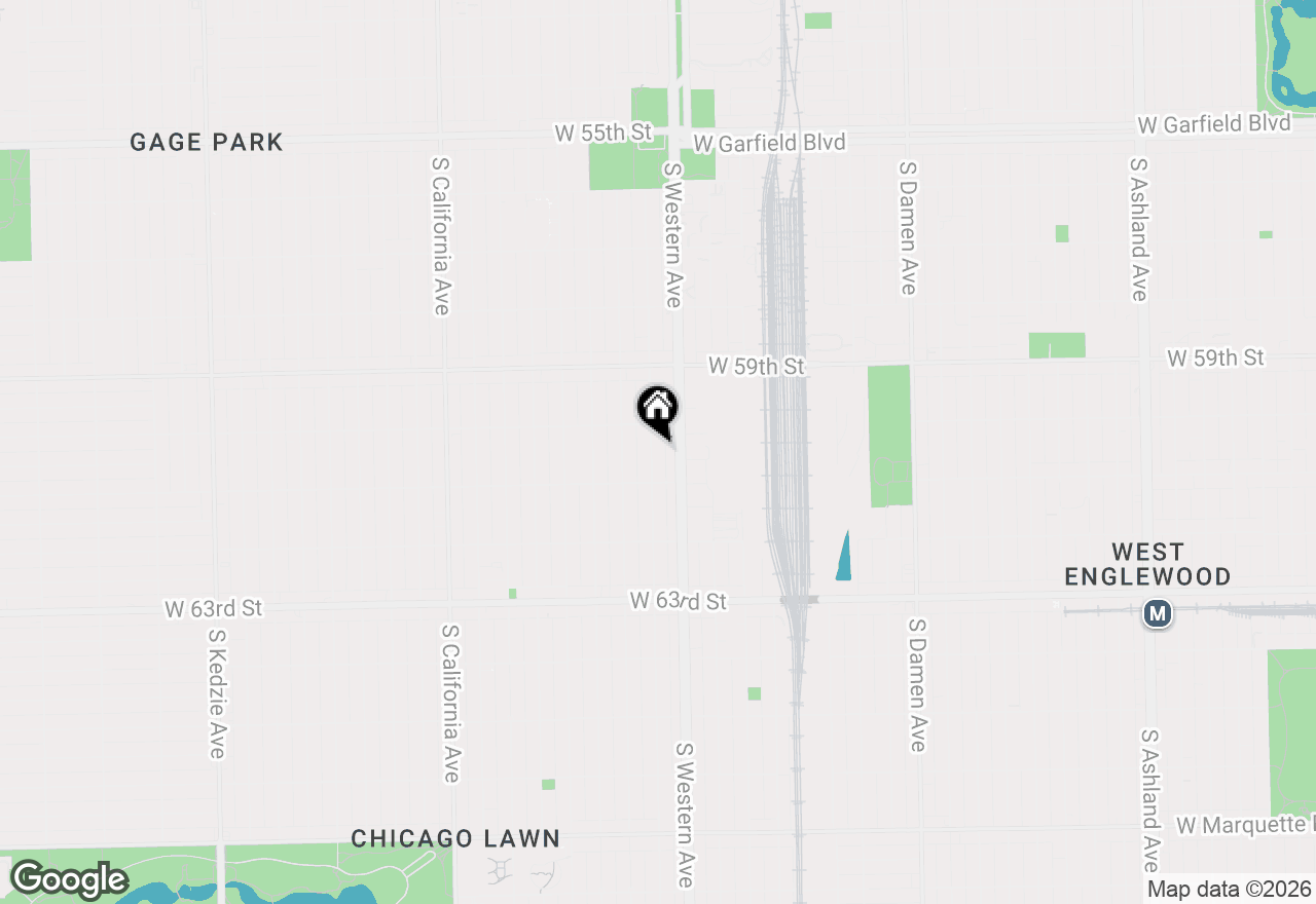 Map of 6029 S Artesian Avenue, Chicago, IL 60629
